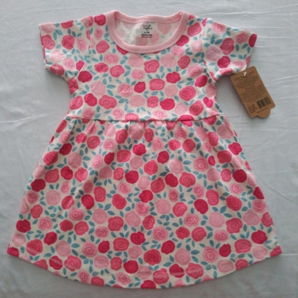 Touched By Nature 2 Dresses 9-12 month Cotton NWT - Picture 3 of 6